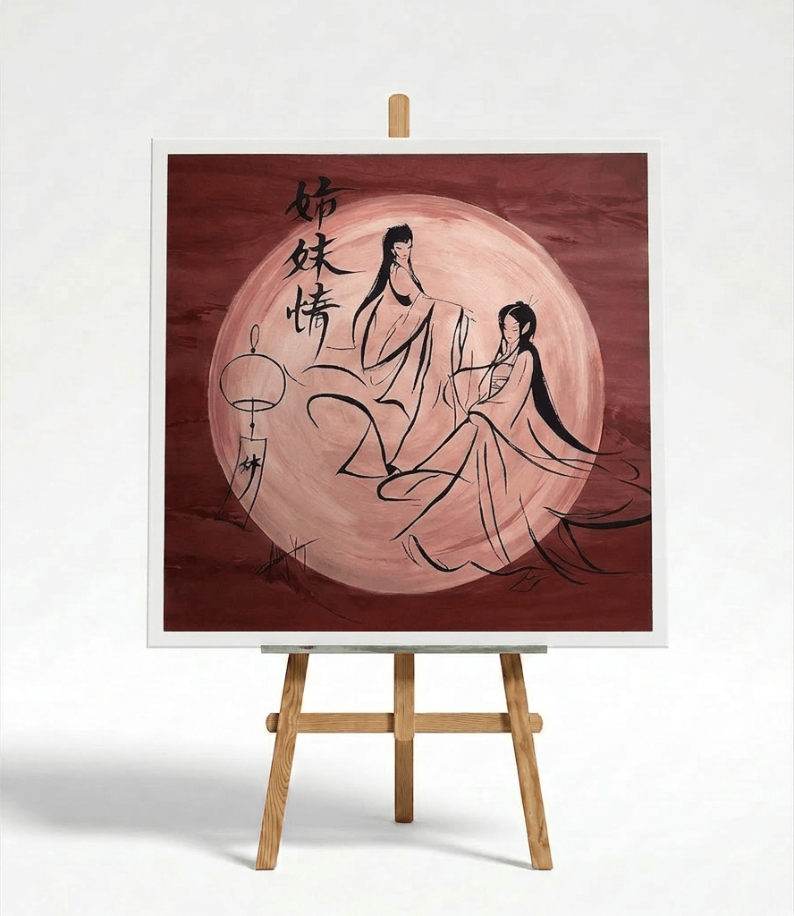 Image of Sisterly Bond Painting