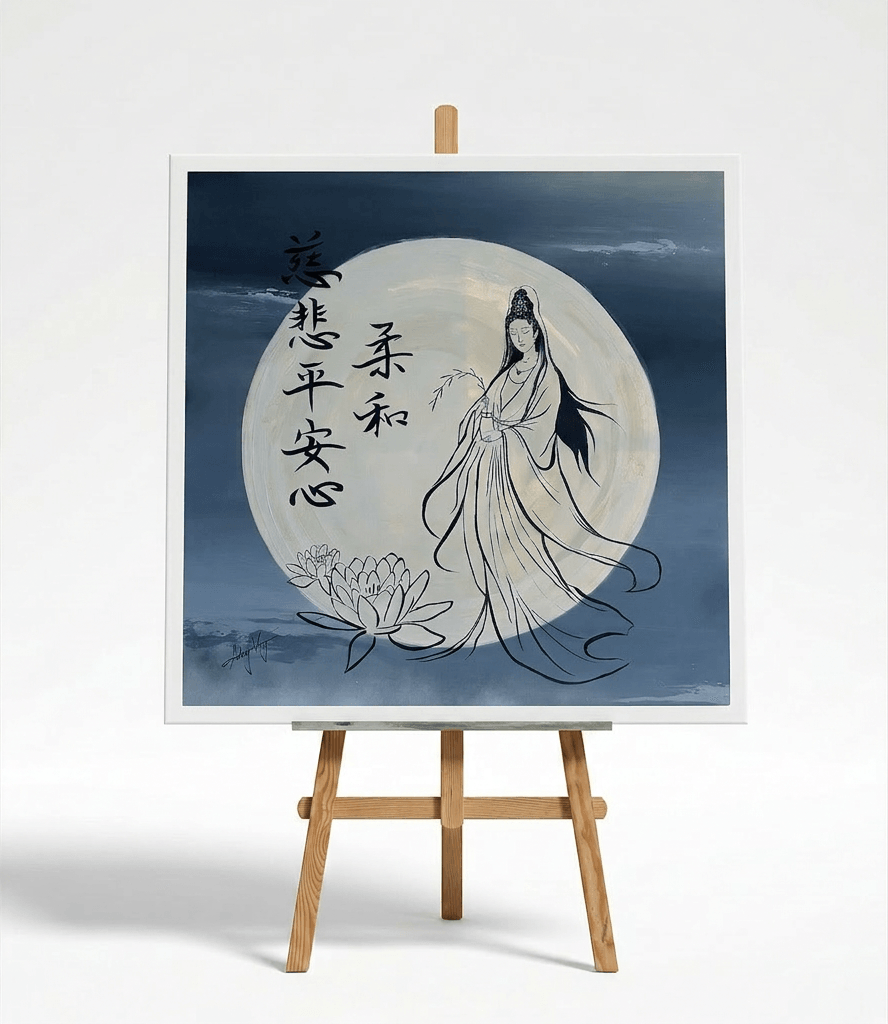 Image of Tea, Wind & Stillness Painting